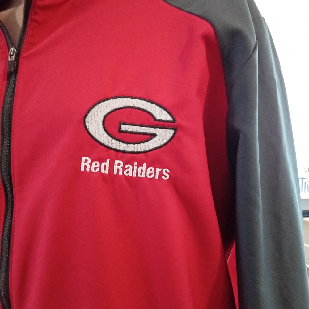 Nike Georgia Red Raiders Men's Size M Dri-Fit Zippered Jacket Red And Black - Picture 2 of 12